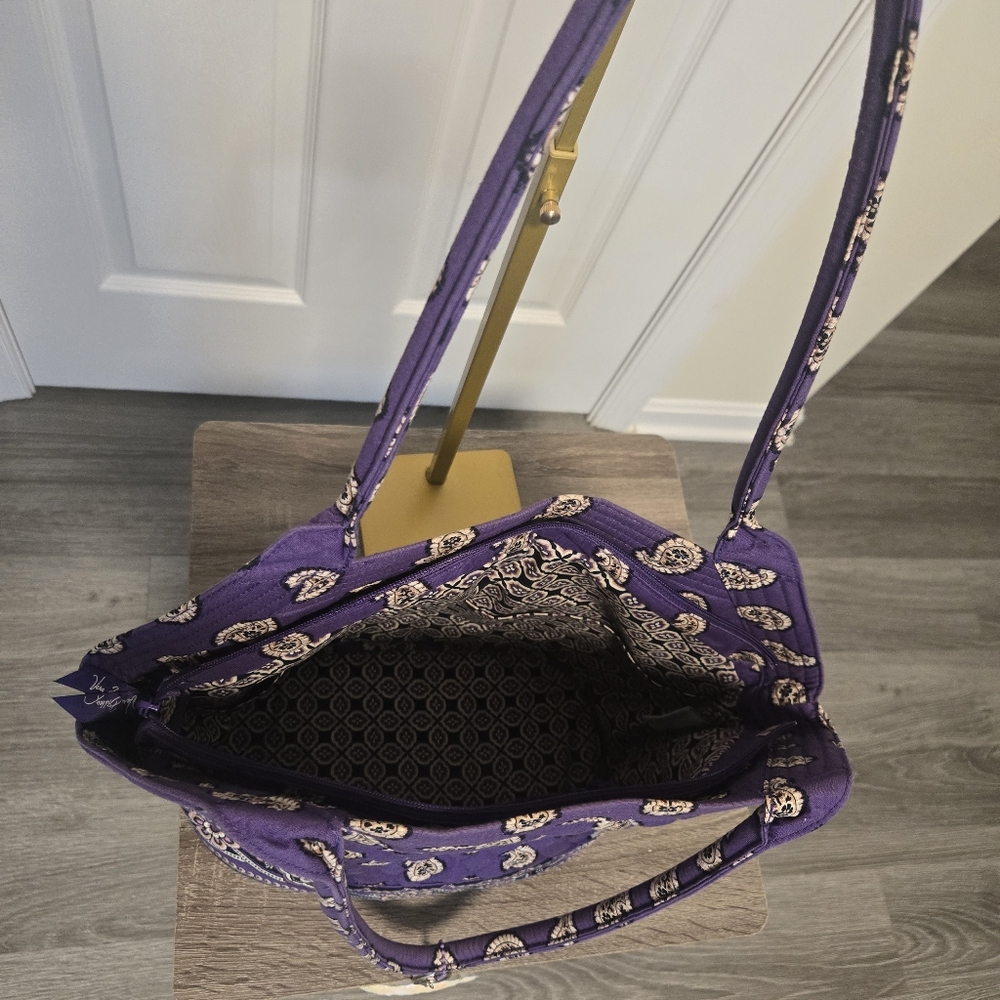 Vera Bradley Purple Paisley Tote Bag - Picture 9 of 10
